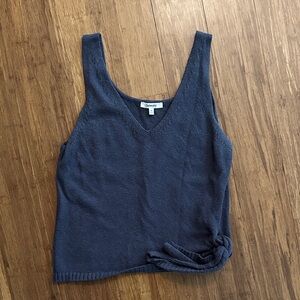 Splendid Navy Knit Tank Top